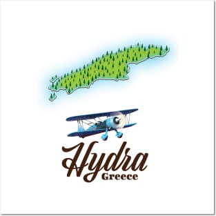 Hydra Greece Map Posters and Art